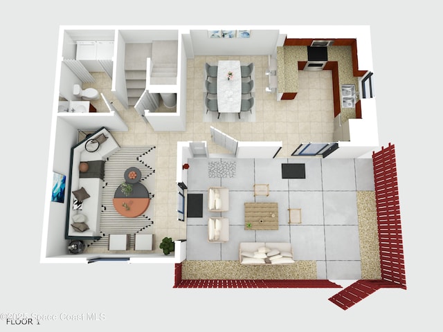 53 Piney Branch Way Unit D, West Melbourne, FL 32904 - view of layout