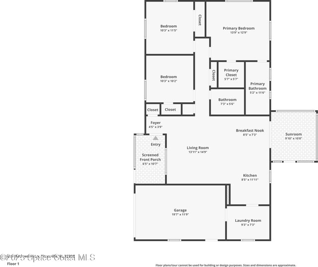 620 Birchwood Ln, Titusville, FL 32780 - room layout