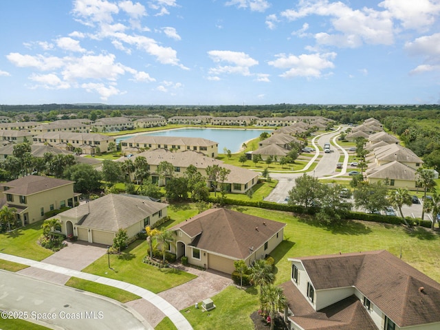 10033 W Verona Cir, Vero Beach, FL 32966 - birds eye view of property featuring a residential view and a water view