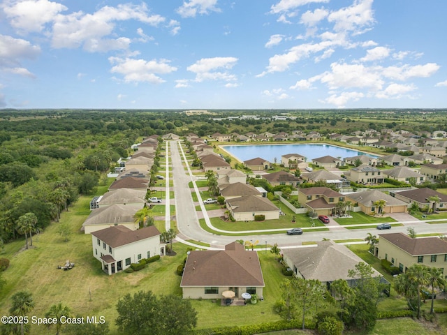 10033 W Verona Cir, Vero Beach, FL 32966 - aerial view with a water view and a residential view