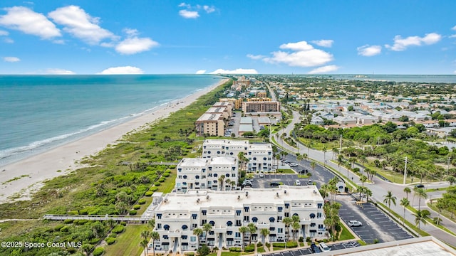 8600 Ridgewood Ave Unit 1208, Cape Canaveral, FL 32920 - aerial view with a water view and a view of the beach