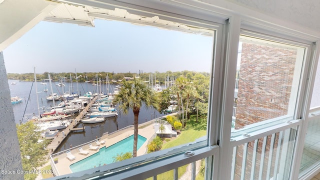 905 N Harbor City Blvd Unit 404, Melbourne, FL 32935 - water view with a marina