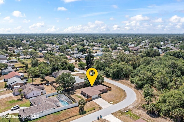 drone / aerial view featuring a residential view