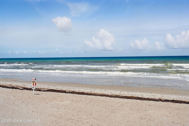 property view of water with a view of the beach