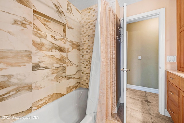 1428 Gleneagles Way, Rockledge, FL 32955 - full bathroom featuring vanity, baseboards, and shower / bath combo