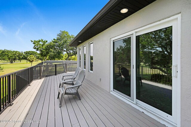 1428 Gleneagles Way, Rockledge, FL 32955 - view of wooden deck