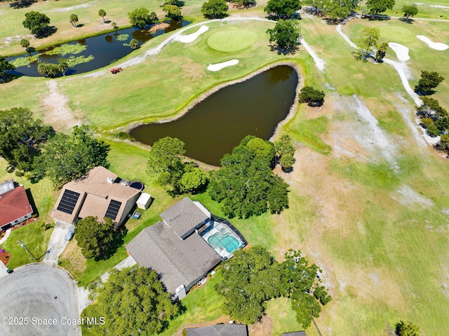 1428 Gleneagles Way, Rockledge, FL 32955 - drone / aerial view featuring a water view and golf course view
