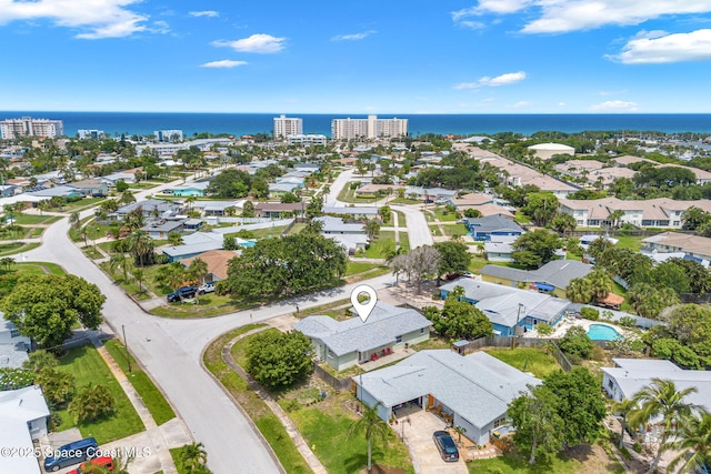 947 Bluewater Dr, Indian Harbour Beach, FL 32937 - aerial view of property and surrounding area with a nearby body of water and nearby suburban area
