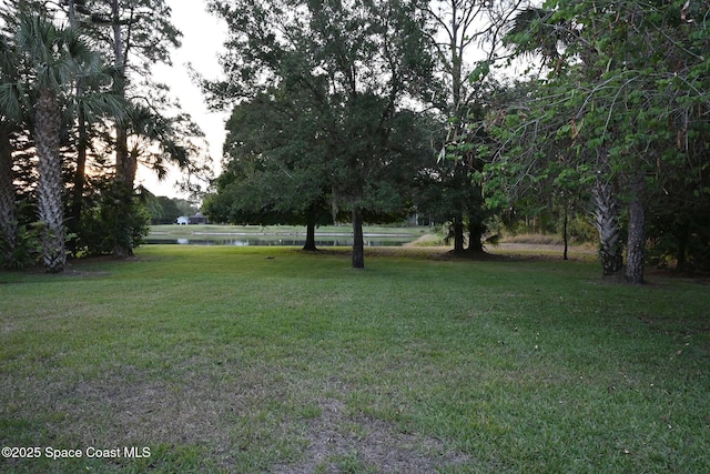 321 Brightwater Dr SE, Palm Bay, FL 32909 - view of grassy yard with a water view