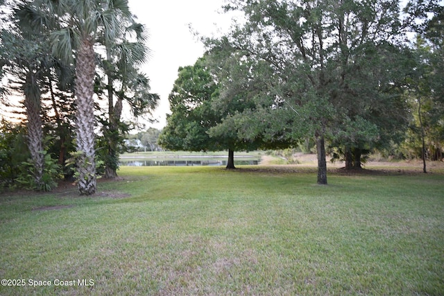 321 Brightwater Dr SE, Palm Bay, FL 32909 - view of green lawn with a water view