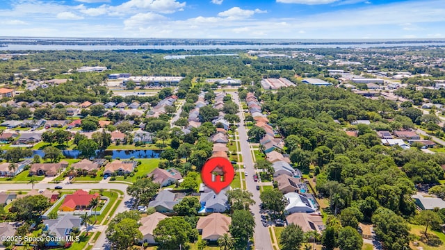 944 Osprey Ln, Rockledge, FL 32955 - aerial view of residential area with a nearby body of water