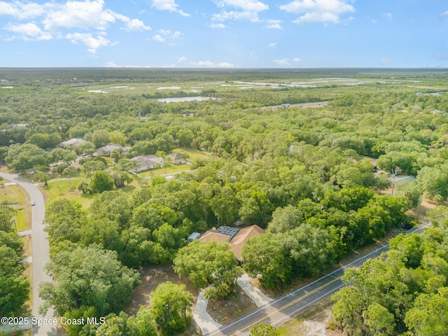 7703 Windover Way, Titusville, FL 32780 - aerial view with a wooded view