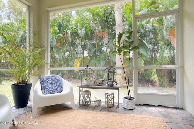 view of sunroom / solarium