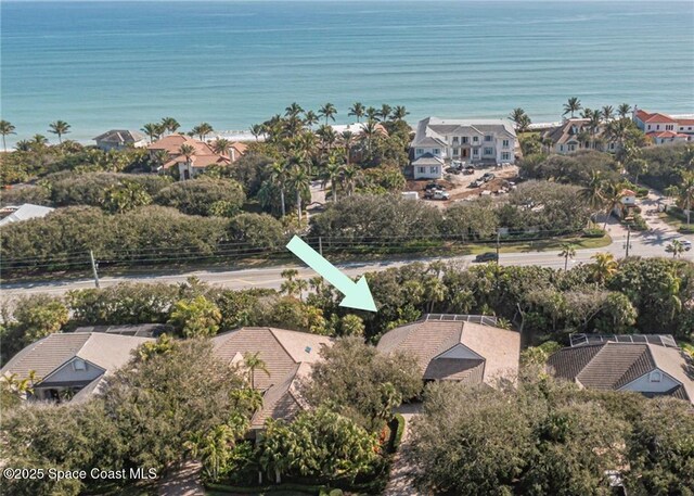120 N White Jewel Ct, Vero Beach, FL 32963 - drone / aerial view featuring a residential view and a water view