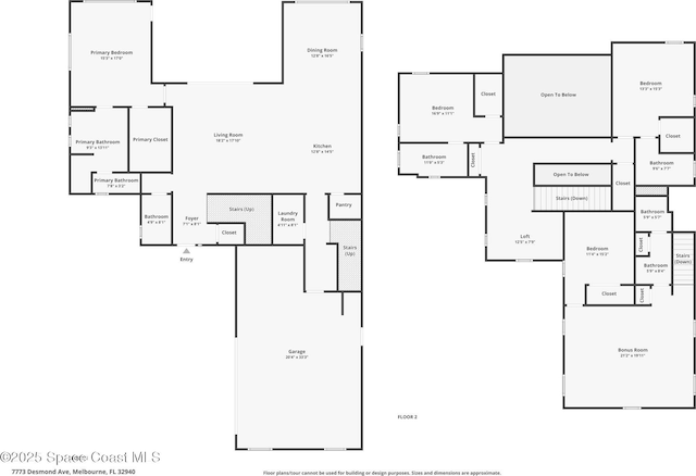 7773 Desmond Ave, Melbourne, FL 32940 - floor plan / room layout