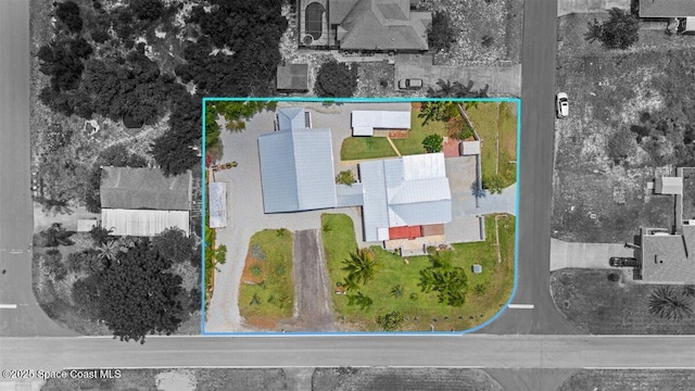 8865 Central Ave, Micco, FL 32976 - aerial overview of property's location with property boundaries highlighted