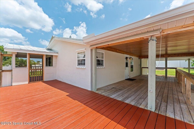 8865 Central Ave, Micco, FL 32976 - view of wooden terrace