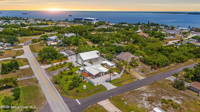 8865 Central Ave, Micco, FL 32976 - aerial view of property and surrounding area featuring a nearby body of water and nearby suburban area