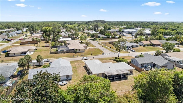 bird's eye view with a residential view