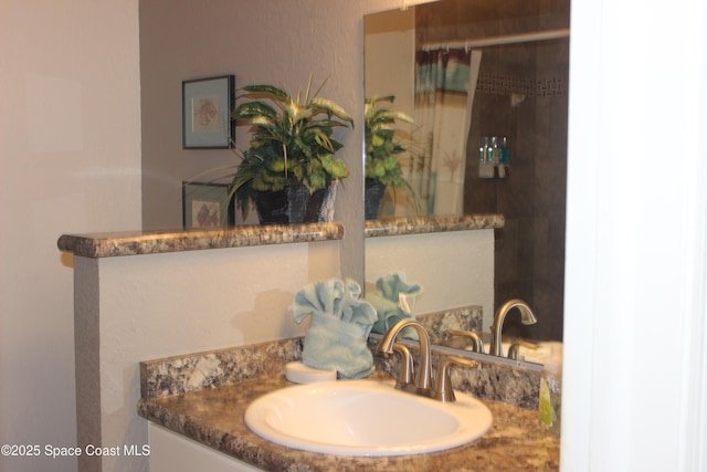 5350 Ocean Beach Blvd Unit 207, Cocoa Beach, FL 32931 - bathroom featuring vanity