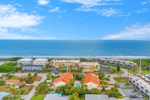 aerial view of extended coastline