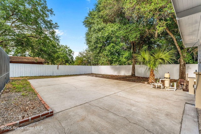 view of patio / terrace with a fenced backyard