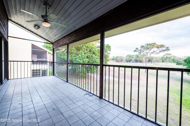 3564 Muirfield Dr Unit 4, Titusville, FL 32780 - balcony with ceiling fan