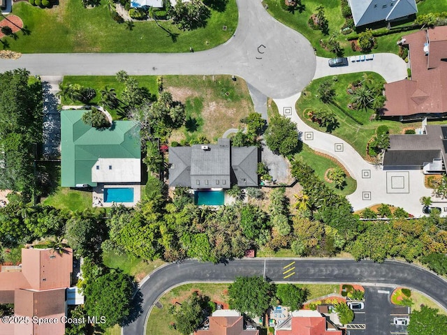 bird's eye view featuring a residential view