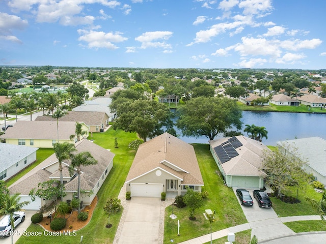 3873 San Miguel Ln, Rockledge, FL 32955 - aerial view of residential area with a large body of water