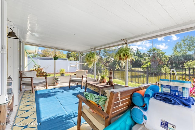 550 E Merrimac Dr, Merritt Island, FL 32952 - sunroom / solarium with an outdoor hangout area