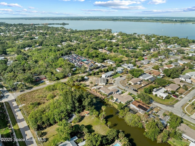 550 E Merrimac Dr, Merritt Island, FL 32952 - bird's eye view with a water view