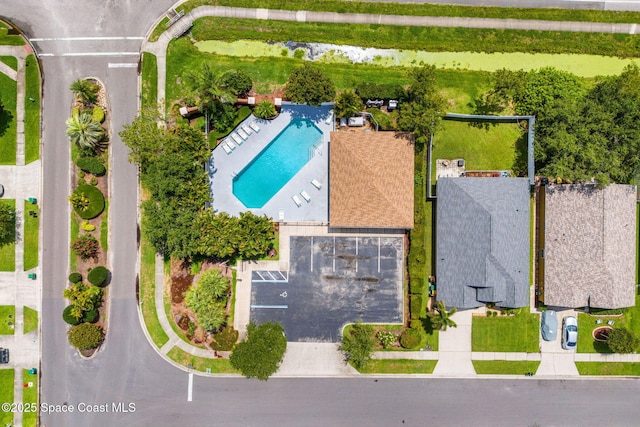 1050 Olde Bailey Ln, Melbourne, FL 32904 - bird's eye view of a pool