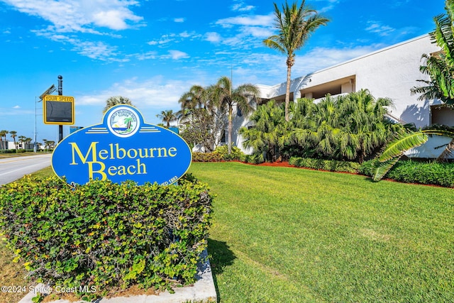 2207 Atlantic St Unit 825, Melbourne Beach, FL 32951 - exterior space with a yard