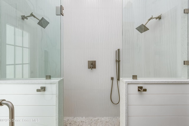 full bath featuring a walk in shower