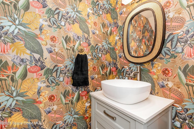 bathroom featuring vanity