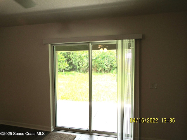 entryway with baseboards