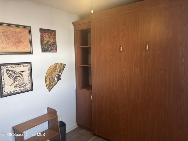 986 Macco Rd, Cocoa, FL 32927 - interior space with dark wood finished floors and baseboards