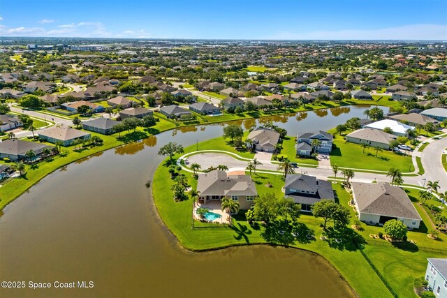 5770 Mascaro Ct, Melbourne, FL 32940 - aerial view of residential area featuring a large body of water