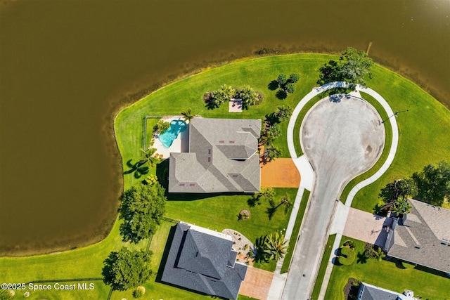 5770 Mascaro Ct, Melbourne, FL 32940 - bird's eye view of a pool area