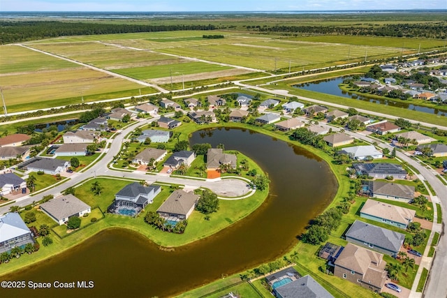 5770 Mascaro Ct, Melbourne, FL 32940 - aerial overview of property's location with nearby suburban area and a nearby body of water