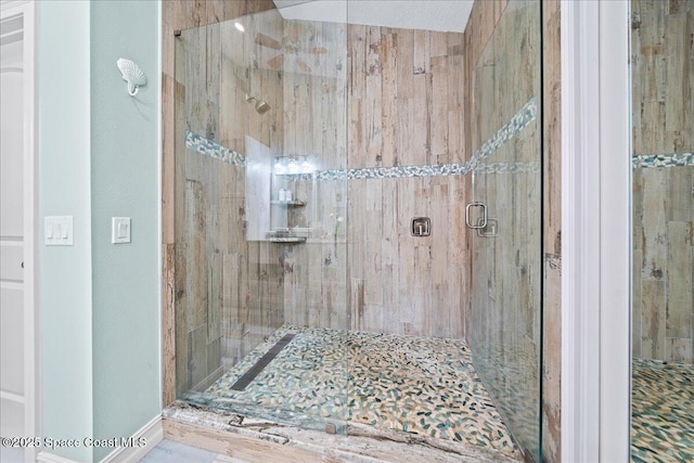 505 Tradewinds Dr, Indian Harbour Beach, FL 32937 - bathroom featuring a stall shower