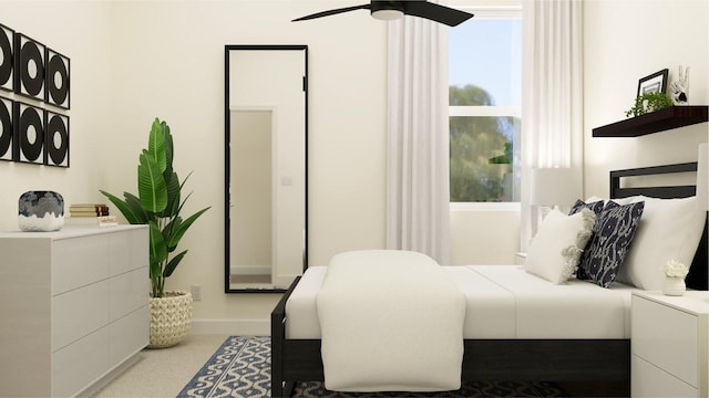 bedroom with baseboards