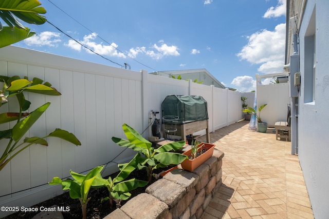 190 Harwood Ave, Satellite Beach, FL 32937 - view of patio featuring a fenced backyard