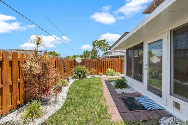 412 Sailfish Ave Unit 16, Cape Canaveral, FL 32920 - view of yard with fence