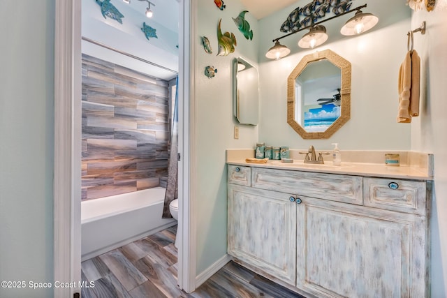 412 Sailfish Ave Unit 16, Cape Canaveral, FL 32920 - full bathroom with toilet and vanity