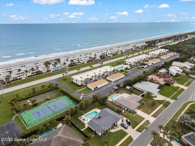 1950 Atlantic St Unit 223, Melbourne Beach, FL 32951 - drone / aerial view of waterfront with a beach