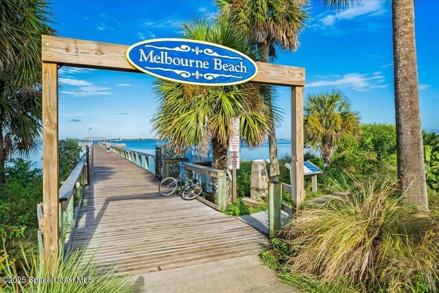 1950 Atlantic St Unit 223, Melbourne Beach, FL 32951 - view of community featuring a water view
