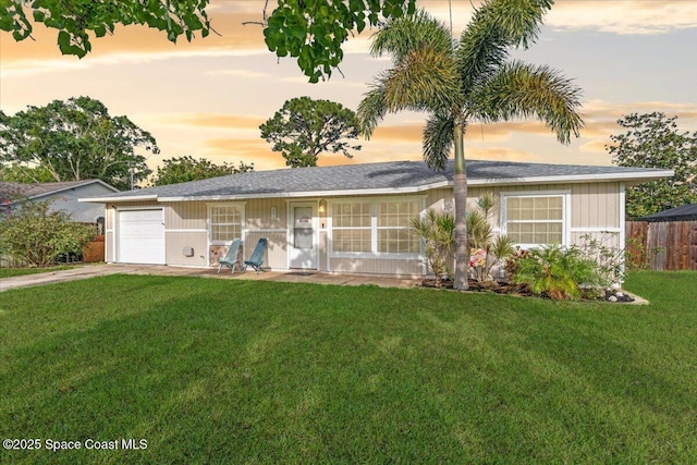 5970 Coker Ave, Cocoa, FL 32927 - ranch-style house featuring a garage and concrete driveway