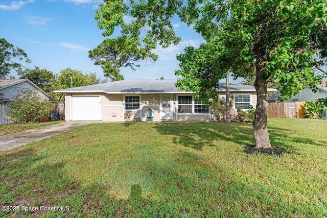 5970 Coker Ave, Cocoa, FL 32927 - ranch-style home with a garage and driveway