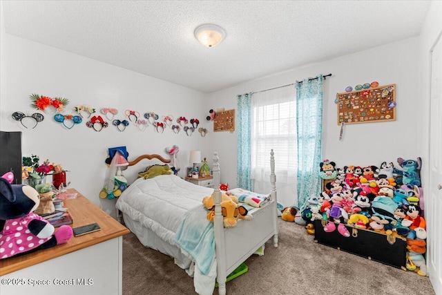 5970 Coker Ave, Cocoa, FL 32927 - carpeted bedroom featuring a textured ceiling